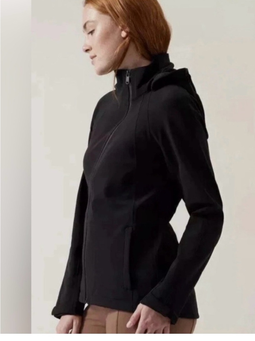 NWOT-Athleta Black Glacier Softshell Jacket, Size 3X